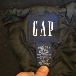 Heavy Gap Pea Coat Navy Blue with Anchor Buttons